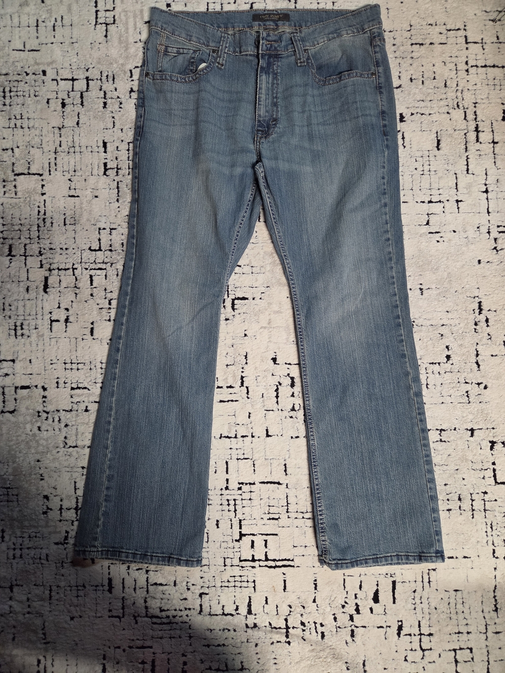 Cody James Men's Light Blue Straight-Leg Jeans